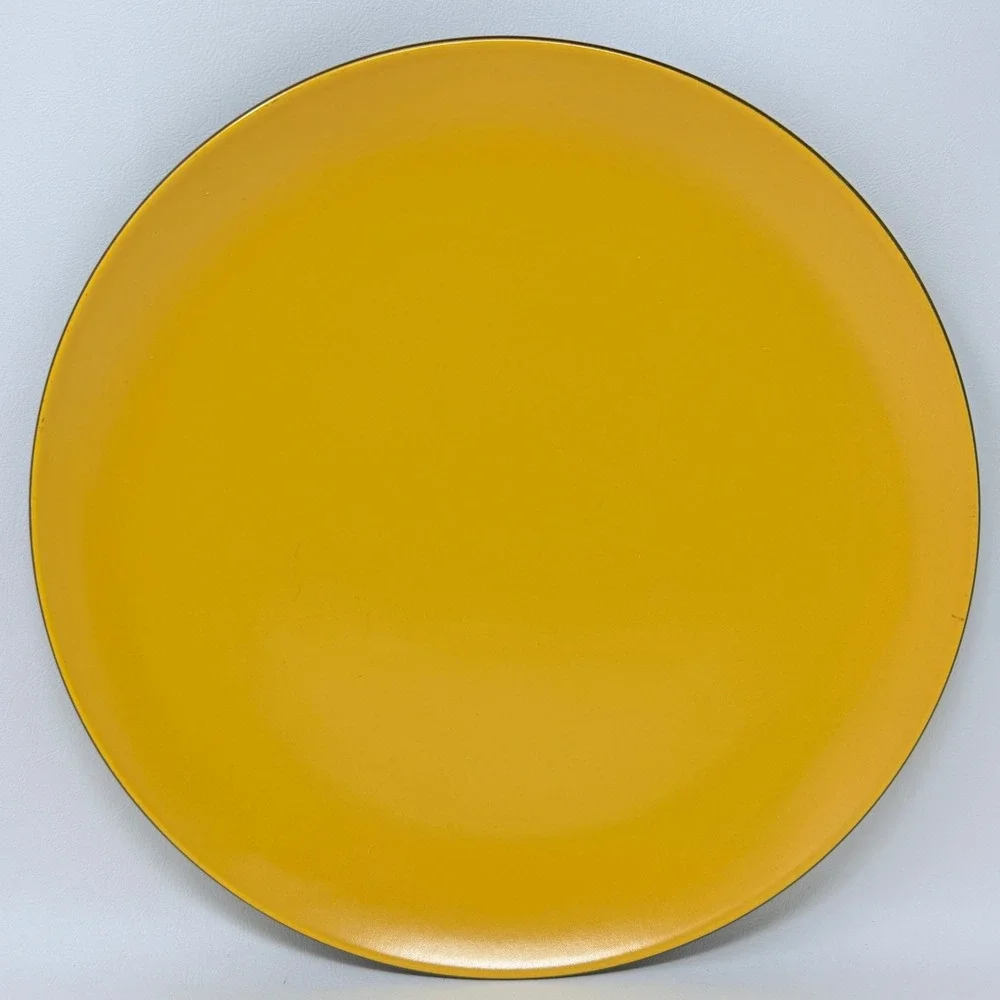 Mikasa TerraStone Curry Yellow Brown Chop Plate Sandwich 12